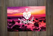Jogo Americano Retangular Neoprene I Love Travel