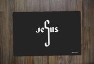 Jogo Americano Retangular Neoprene Jesus Letras