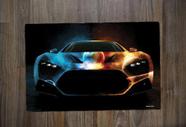 Jogo Americano Retangular Neoprene Personalizado Carro Tunado Tunnig