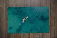 Jogo Americano Retangular Neoprene Prancha no Mar