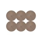 Jogo Americano Taupe 37cm Kit 6 Rafimex Jogo Americano Taupe 37cm Kit 6 Rafimex