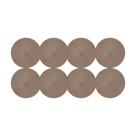 Jogo Americano Taupe 37cm Kit 8 Rafimex Jogo Americano Taupe 37cm Kit 8 Rafimex