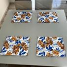 Jogo Americano Tecido Jacquard Estampado Mesa Posta 44x37cm
