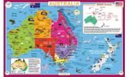 Jogo Americano Tot Talk Austrália Educacional 44 x 29 cm à Prova d'Água
