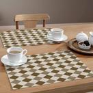 Jogo Americano Xadrez Mr 4 Peças 30x40 Base Emborrachada