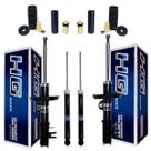 Jogo Amortecedor Nakata + Kit Batente Chevrolet Prisma 2013 A 2019