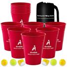 Jogo ao ar livre Aivalas Giant Yard Pong com baldes XL para adultos