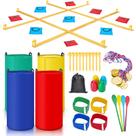 Jogo ao ar livre Redllo Giant Tic Tac Toe com Bean Bag Toss 43 unidades