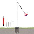Jogo ao ar livre Tetherball Set Arejonner com poste ajustável de 2,5 m