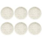 Jogo Aparelho De Jantar Oxford Pratos Rasos 26cm 06 Peças Flat Chuvisco Carâmica