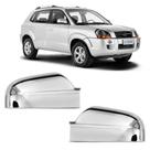 Jogo Aplique Capa Cromada Retrovisor Hyundai Tucson 2009