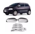 Jogo Aplique Capa Cromada Retrovisor Maçanetas Vw Fox 2009 Jogo Aplique Capa Cromada Retrovisor Maçanetas Vw Fox 2009