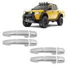 Jogo Aplique Cromado para Maçaneta Externa L200 Outdoor Savana Triton Pajero Dakar 2008 a 2021 4P Jogo Aplique Cromado para Maçaneta Externa L200 Outdoor Savana Triton Pajero Dakar 2008 a 2021 4P