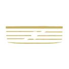 Jogo Aplique Máscara Grade Para Volvo FH Até 2014 Dourado