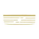 Jogo Aplique Máscara Grade Para Volvo FH Até 2014 Dourado
