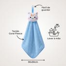 Jogo Banho Bebe Toalha Lavabo Esponja Macia Kit Rosa Azul Verde Cinza Branco Infantil Hipoalergenico
