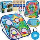 Jogo Bean Bag Toss TOY Life Shark Design para crianças de 3 a 8 anos