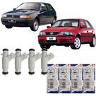 Jogo Bico Injetor Gol 1.0 8v Mi Gasolina 1997 a 2001 Bosch Jogo Bico Injetor Gol 1.0 8v Mi Gasolina 1997 a 2001 Bosch