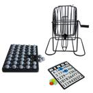 Jogo bingo globo metal 75 pedras 18 cartoes e 150 marcadores