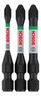 Jogo Bit Ponta Dupla 3 Unds Pro Impact Pz 1,2,3 55mm Bosch