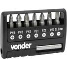 Jogo bits/ponteira crv c/9pcs enc 1/4pol vonder