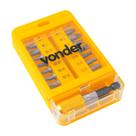 Jogo bits/ponteiras c/15 peças engate rápido 1/4" vonder