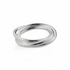 Jogo Bologna c/ 6 Argolas para Guardanapo Inox Riva