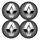Jogo bottom/ emblema para calota renault 51mm degrade 4 peças resinado Jogo bottom/ emblema para calota renault 51mm degrade 4 peças resinado