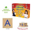 Jogo Brincando De Aprender As Letras e Números Pais e Filhos - 10779 Jogo Brincando De Aprender As Letras e Números Pais e Filhos - 10779