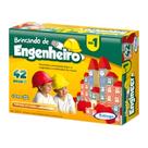 Jogo Brincando de Engenheiro I 42 Peças Multicolorido Blocos Xalingo - 52754