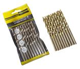 Jogo Broca Aço Rápido Hss Ferro Metal Alumínio 10 Peças 6mm