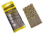 Jogo Broca Aço Rápido P/ Alumínio Ferro Metal 10 Peças 4.5mm