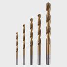 Jogo broca aco rapido para metal (3-4-5-6-8mm) revestida de nitreto de titnio 5pcs mtx 723839