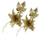 Jogo C/ 2 Bicos De Papagaio Poinssettia C/ Maça Dourada - SALDÃO Jogo C/ 2 Bicos De Papagaio Poinssettia C/ Maça Dourada - SALDÃO