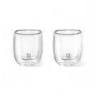 Jogo c/ 2 Copos de Vidro Parede Dupla Espresso 80ml Zwilling Sorrento