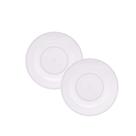 Jogo c/2 Pratos Raso de Melamina Basic Branco 25cm Lyor Jogo c/2 Pratos Raso de Melamina Basic Branco 25cm Lyor