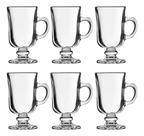 Jogo C/6 Canecas De Vidro Xícara 125ml Irish Coffee