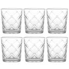 Jogo C/ 6 Copos Baixos de Vidro Vitrage 360ml Whisky Drinks Bebidas Bar Restaurantes Eventos