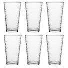 Jogo C/ 6 Copos de Vidro Martelado 480ml Bebidas Água Suco Jogo C/ 6 Copos de Vidro Martelado 480ml Bebidas Água Suco