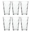 Jogo C/ 6 Copos de Vidro Vitrage 480ml Luxo Bebidas Água Suco