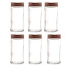 jogo c/6 POTE DE VIDRO 80ML PARA TEMPERO lyor