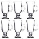 Jogo C/ 6 Taças de Vidro Xícara Irish Coffee 250ml Café e Cappuccino 25556