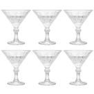 Jogo C/ 6 Taças Veneza Transparente 200ml Martini Drinks Bebidas