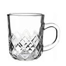 Jogo C/ 6 Xícaras Canecas De Vidro Cristal Malta 250ml Café