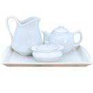 Jogo Café Chá Mesa Posta Porcelana 4 peças - Estilo retrô
