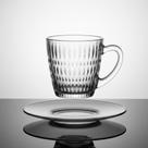 Jogo Café Palatino Cristal 80ml 8 Peças Xícaras Luxo