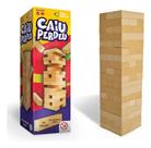 Jogo Caiu Perdeu Torre Madeira Equilíbrio Brinquedo 54pçs