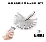 Jogo Calibrador Folga em Lâminas com 16 Peças - SATA-ST09402SJ Jogo Calibrador Folga em Lâminas com 16 Peças - SATA-ST09402SJ