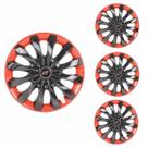 Jogo Calota Aro 13 Flap Black Red Universal Jogo Calota Aro 13 Flap Black Red Universal