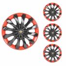 Jogo Calota Aro 13 Flap Black Red Universal + Emblema Resinado Chevrolet GM Jogo Calota Aro 13 Flap Black Red Universal + Emblema Resinado Chevrolet GM